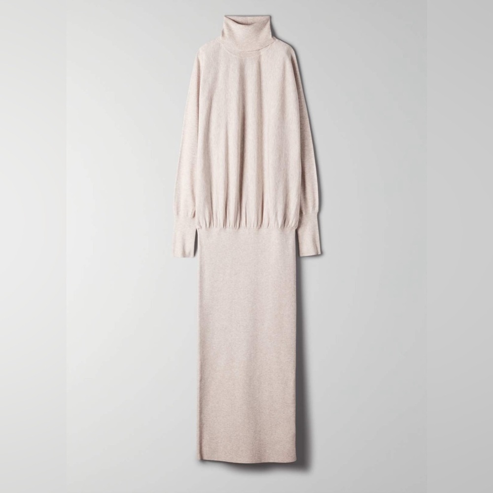 Aritzia Babaton Women’s Bogart Midi Dress Birch - Size Small - Picture 3 of 10